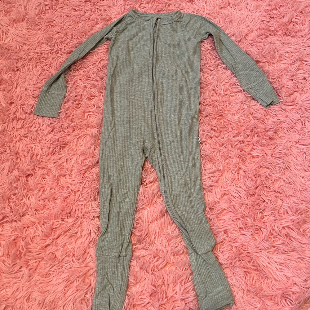 Heather sage Little Sleepies Zippy